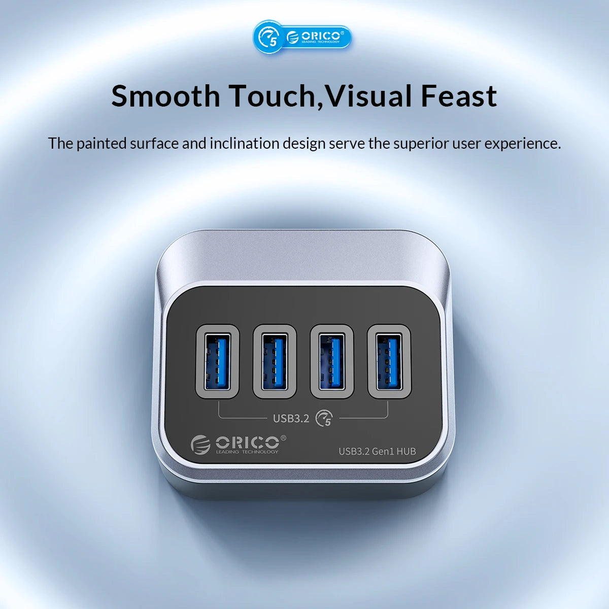 7-Port Powered USB 3.2 Hub with Fast Charging for Laptop & PC