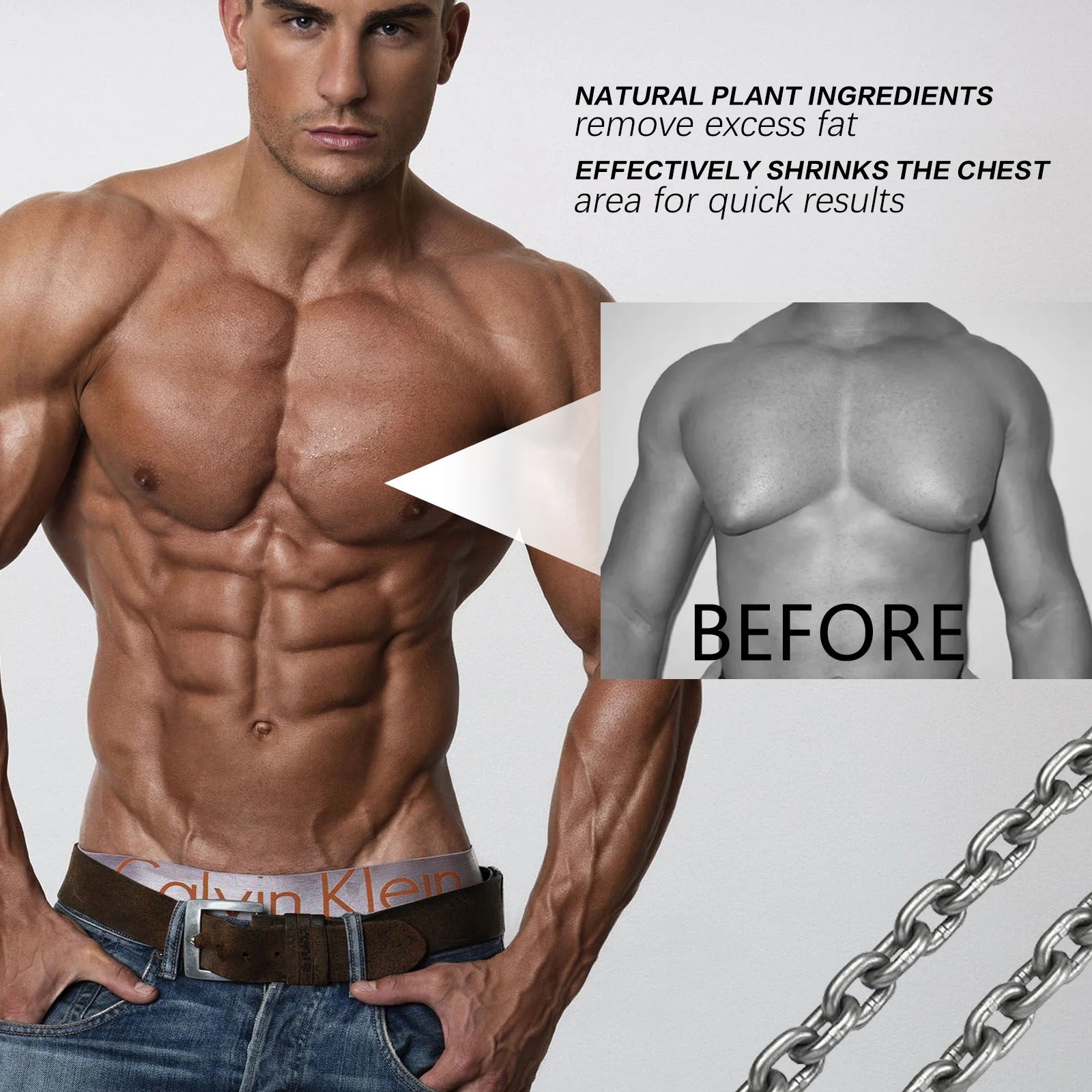 Men's Gynecomastia Chest Tightening & Muscle Sculpting Spray - 3