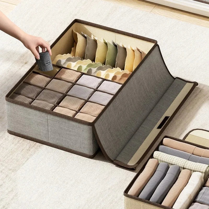 Foldable 3-in-1 Drawer Organizer for Underwear & Socks - 2