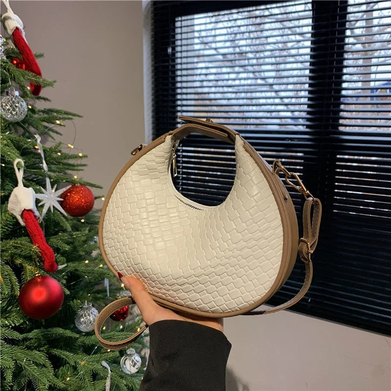 Luxury Half Moon Shoulder Bag