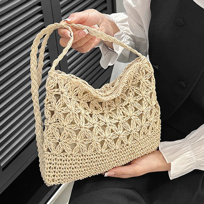 Luxury Woven Straw Crossbody
