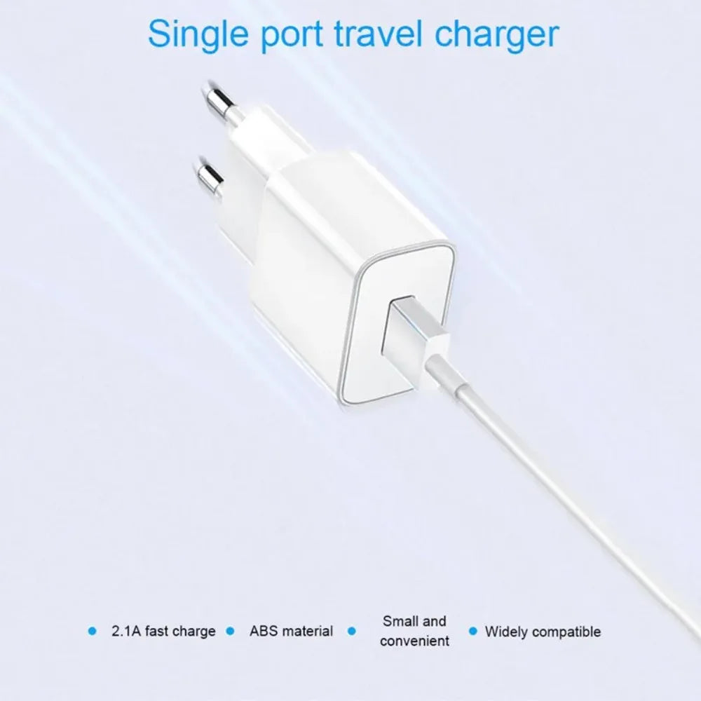 20W USB Fast Wall Charger with Type-C Cable for Smartphones & Tablets - 6