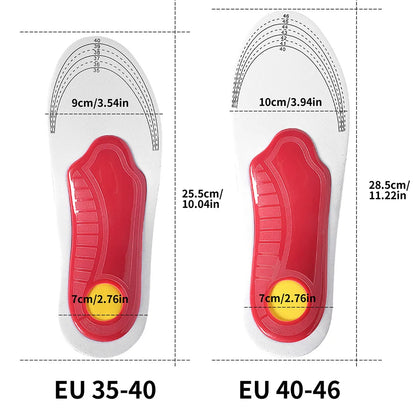 Orthopedic Arch Support Insoles - Pain Relief Memory Foam Shoe Inserts