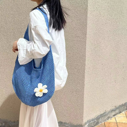 Luxury Bohemian Hollow Straw Tote