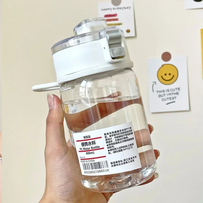 Clear Motivational Sports Water Bottle with Time Scale & Tea Infuser - 15