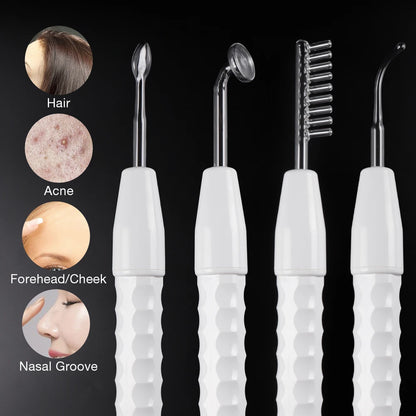 4-in-1 High Frequency Facial Therapy Wand for Acne
