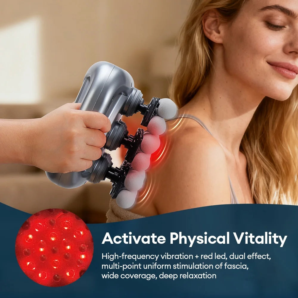 48-Head Deep Tissue Fascia Massager for Full Body Muscle Relief