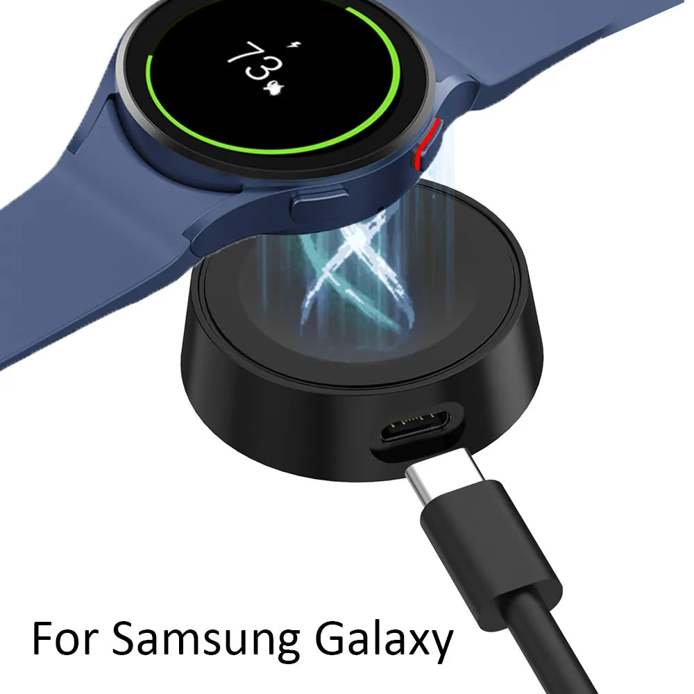Portable Wireless Charger for Samsung Galaxy Watch 7 6 5 4 Pro & Active - 1