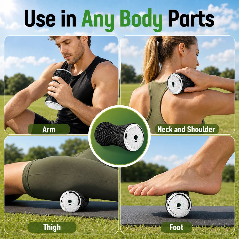 Electric Vibrating Foam Roller for Deep Tissue Muscle Recovery & Pain Relief - 4