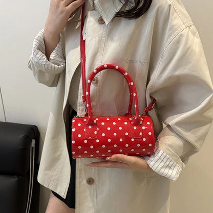 Luxury Polka Dot Boston Bag