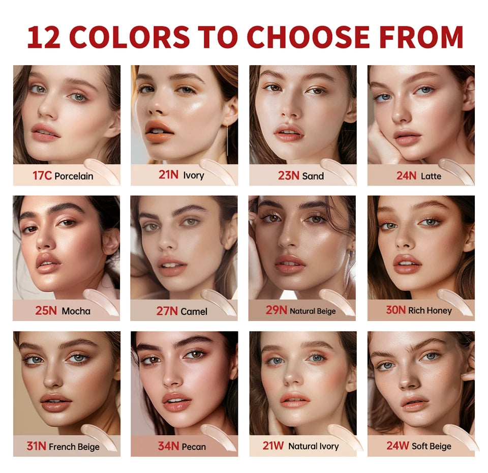 72H Waterproof Semi-Matte Cushion Foundation with Sunscreen
