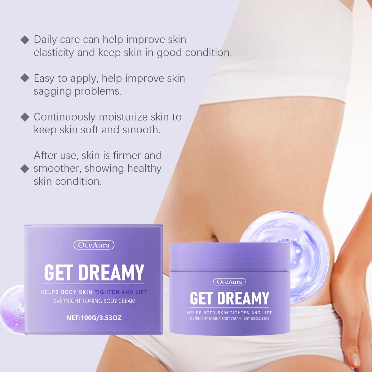 OceAura Get Dreamy Firming Body Cream - Skin Tightening & Collagen Lotion