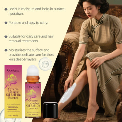 Cyperus Rotundus Roll-On Oil Essence for Post-Hair Removal Skin Soothing & Care