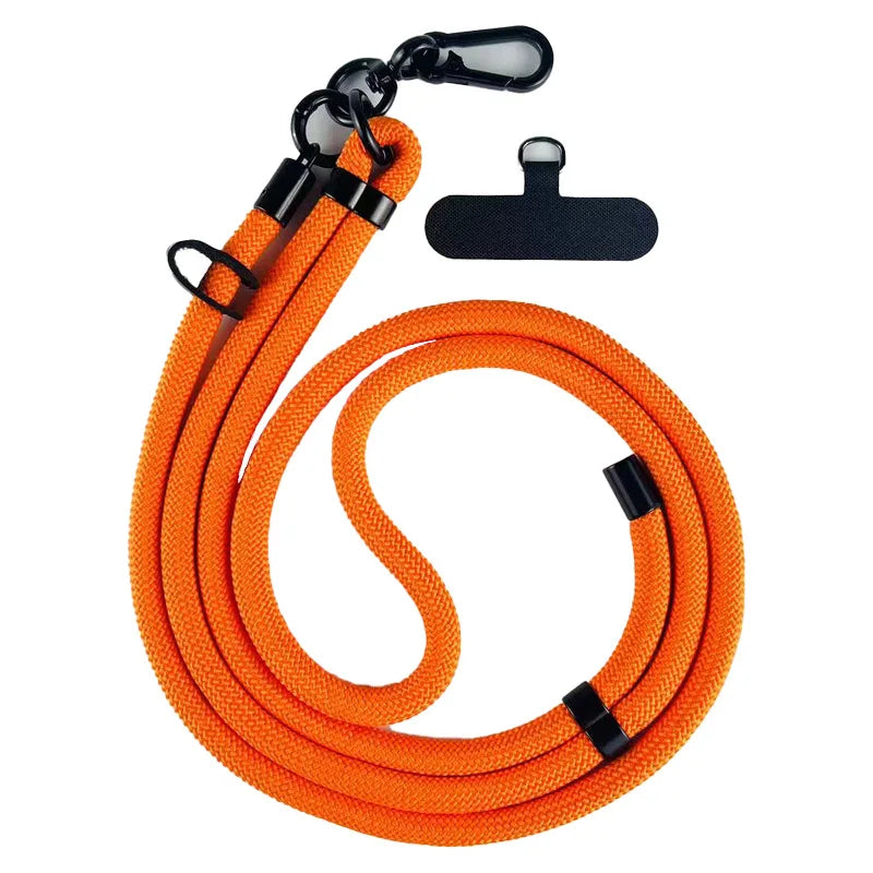 Universal 8mm Crossbody Phone Lanyard - Adjustable Detachable Neck Strap
