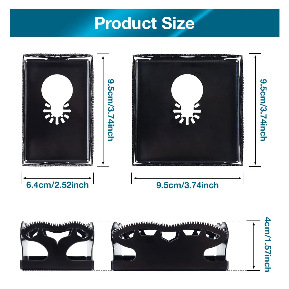 Square and Rectangle Slot Cutter - Oscillating Multi-Tool Drywall Hole Saw - 2
