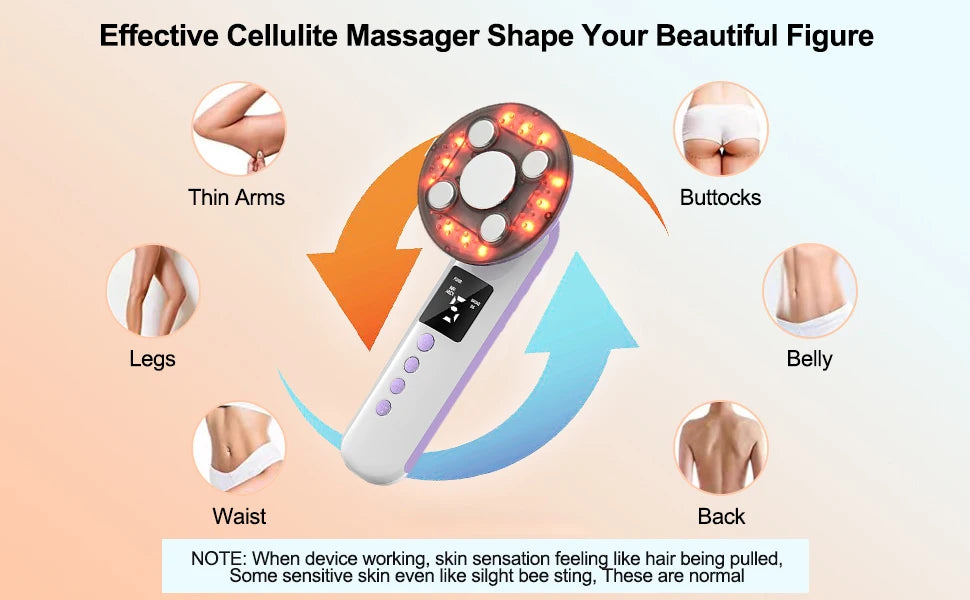 3-in-1 Ultrasonic Body Slimming, Cellulite Remover & Skin Tightening Massager - 9