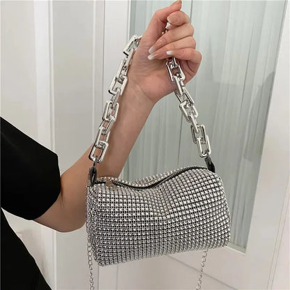 Luxury Rhinestone Bucket Bag