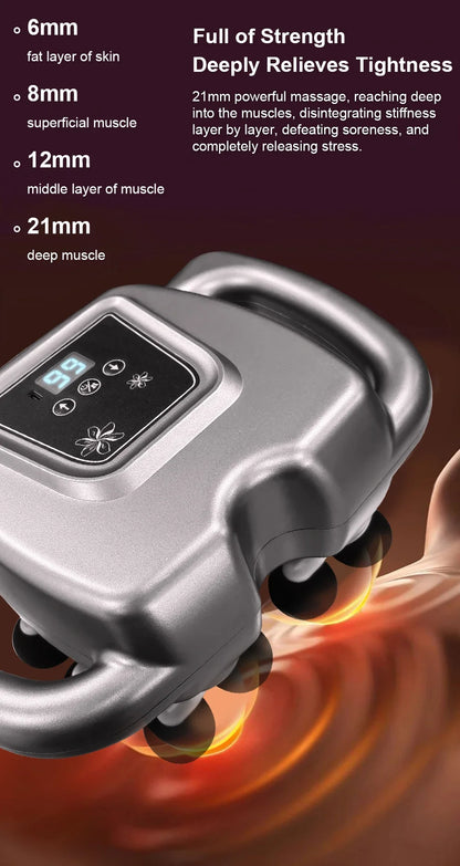 16-Head Deep Tissue Muscle Massage Gun - Percussion Massager