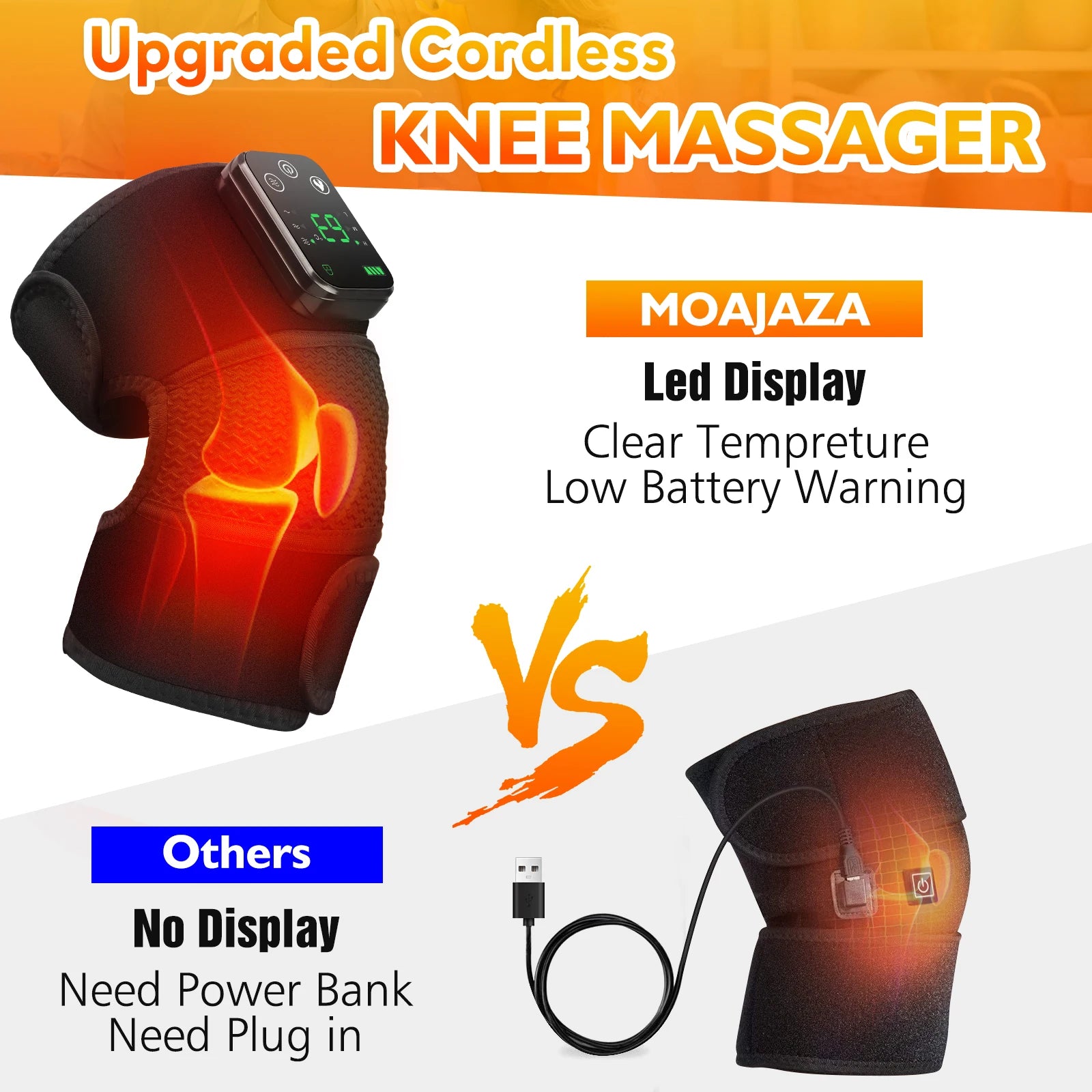 3-in-1 Heated Knee Shoulder Elbow Massager with Vibration - 11