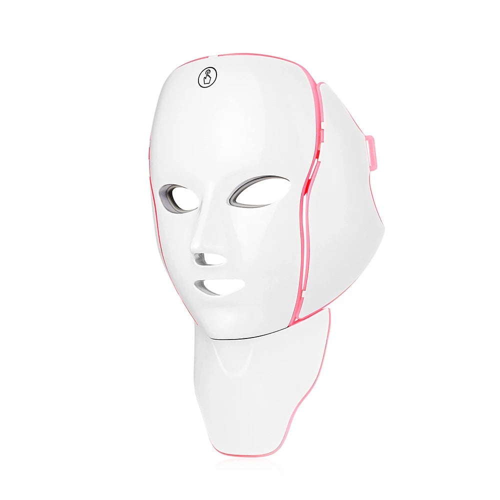Wireless 7-Color LED Light Therapy Face & Neck Mask