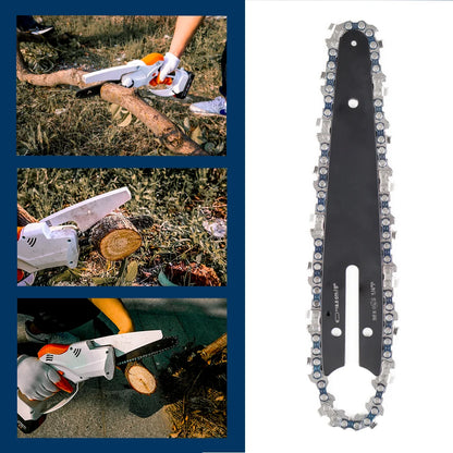 4 & 6 Inch Replacement Chainsaw Chain and Guide Bar for Mini Cordless Pruning Saws