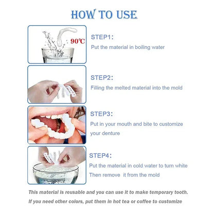 Snap-On Instant Smile Veneers Kit – Comfortable Temporary Teeth Whitening Solution