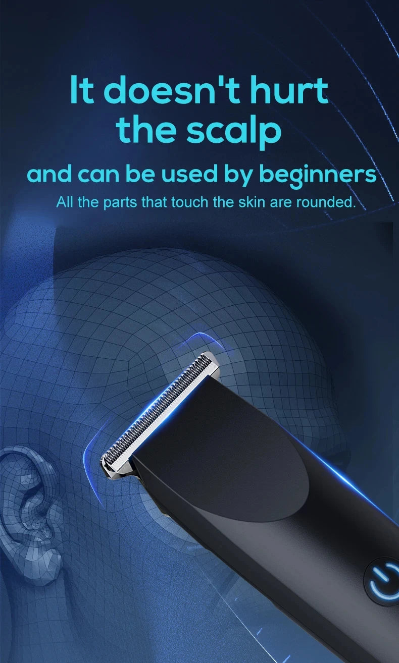 USB Rechargeable Electric Hair Clipper & Beard Trimmer Shaver