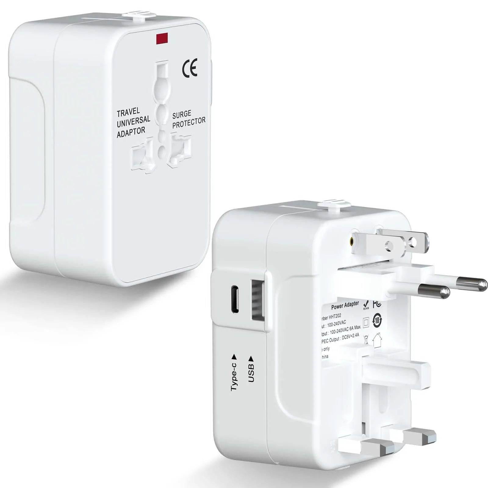 Universal All-in-One Travel Adapter with USB-C for Over 224 Countries - 15