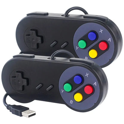 Retro USB Wired Game Controller for PC, Laptop & Raspberry Pi Gaming