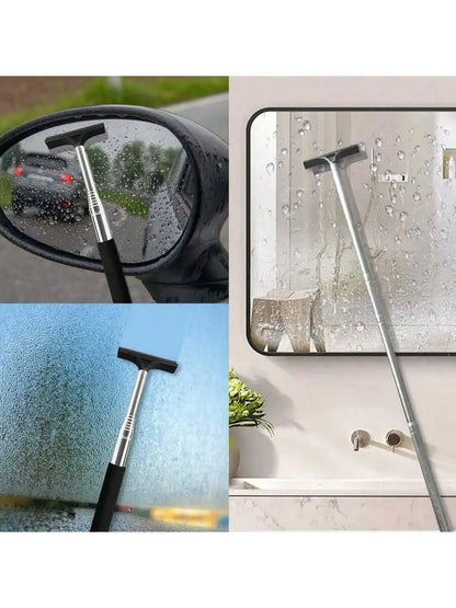 Telescopic Car Rearview Mirror Wiper - Clear View Rain & Fog Cleaner