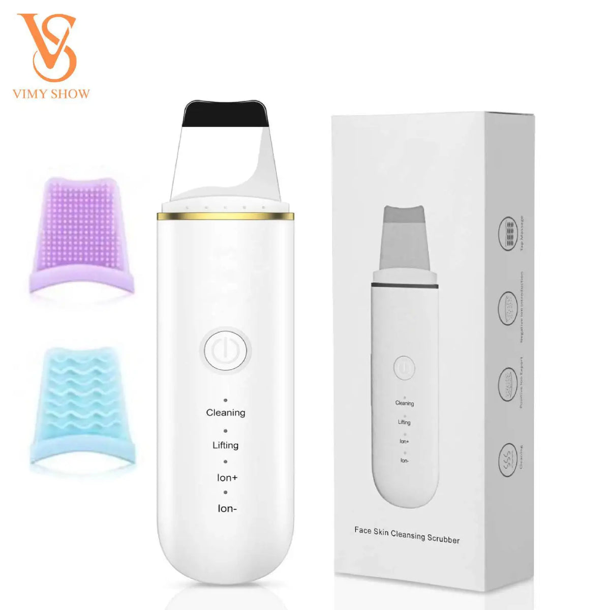 Ultrasonic Face Skin Scrubber - Deep Pore Cleansing & Blackhead Remover Spatula