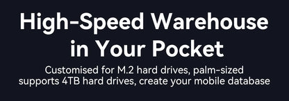 M.2 NVMe SSD Enclosure Adapter - 10Gbps USB-C External Case for 4TB Drives