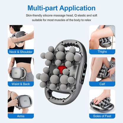 22-Head Fascia Massage Gun - Deep Tissue Body Massager
