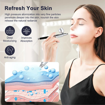 2-in-1 Diamond Microdermabrasion Machine & Hydrating Airbrush