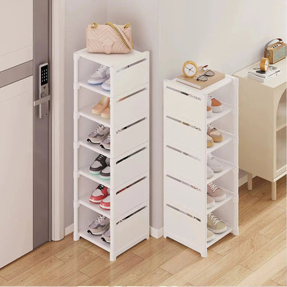 Stackable Narrow Shoe Storage Rack Organizer