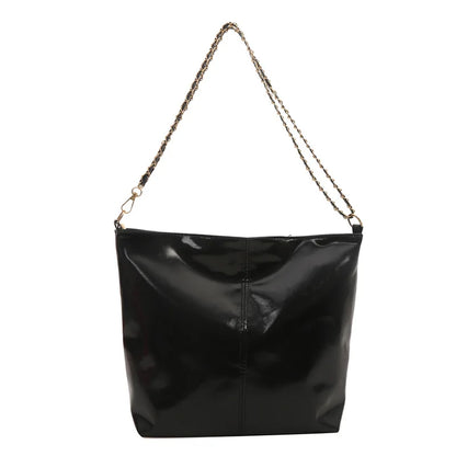 Luxury Glossy Shoulder Tote