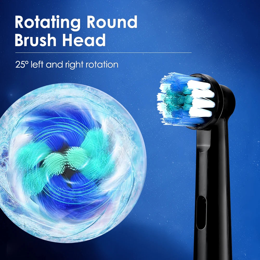 Rechargeable Rotating Electric Toothbrush with 5 Cleaning Modes and 2-Minute Timer - 3