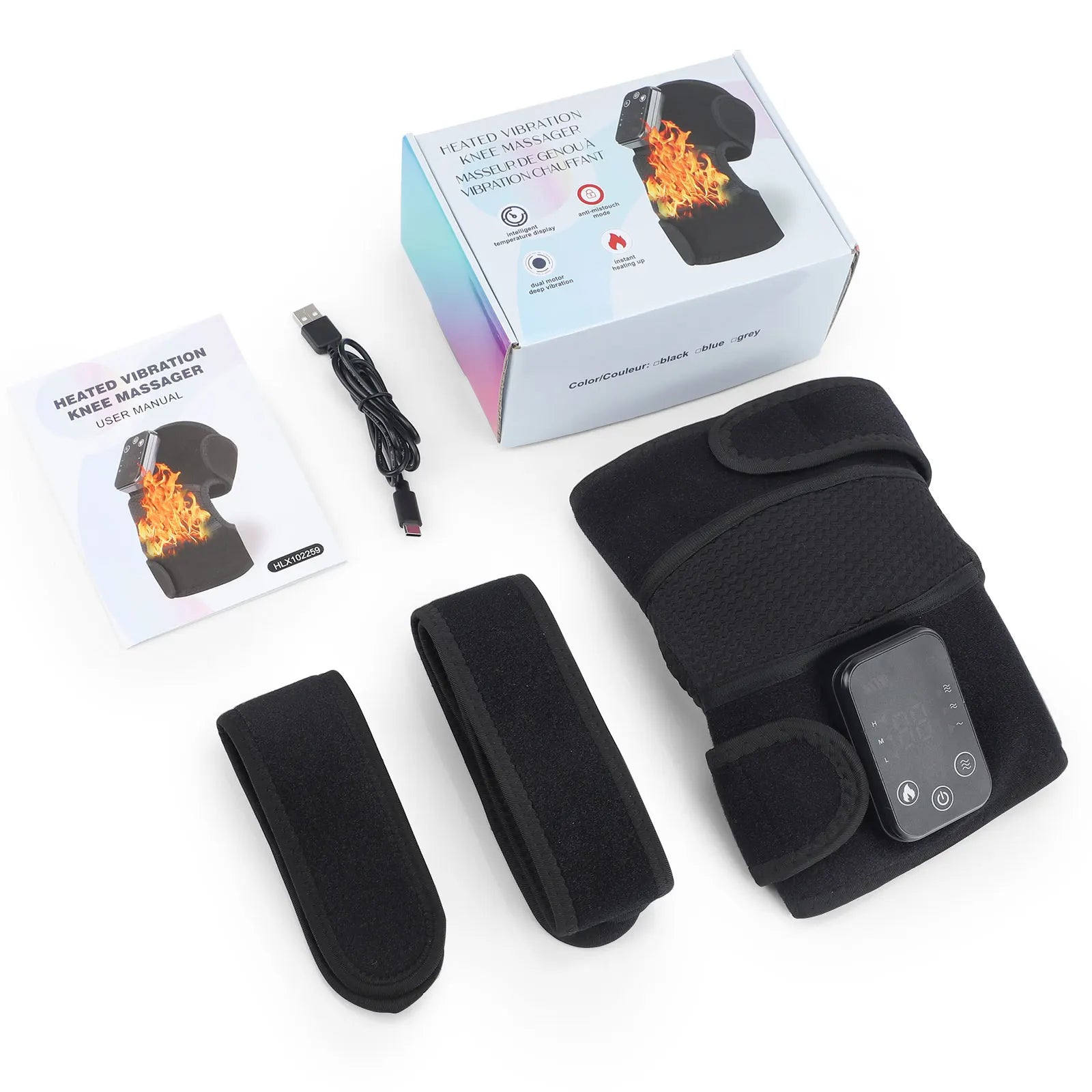 3-in-1 Heated Knee Shoulder Elbow Massager with Vibration - 23