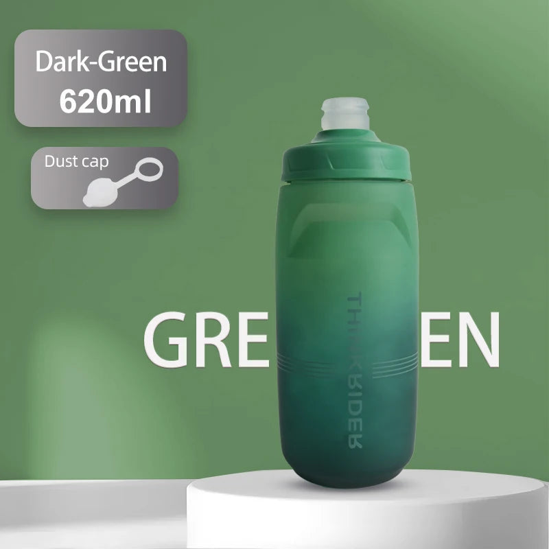 ThinkRider Sports Water Bottle - Leak-Proof Squeeze Bottle for Cycling & MTB