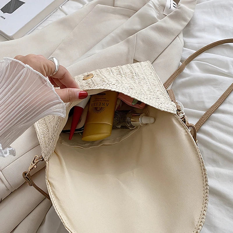 Luxury Woven Summer Straw Clutch