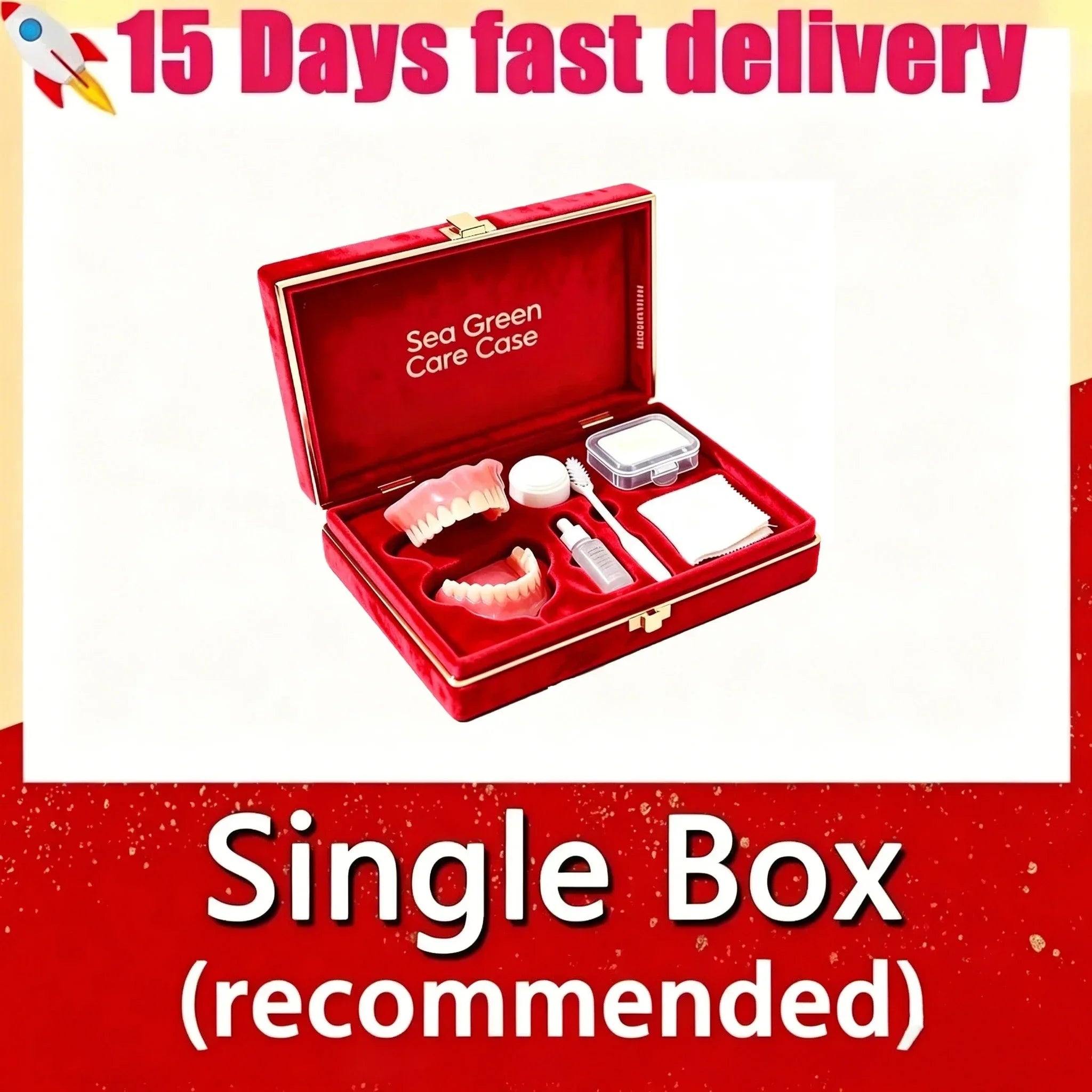 Premium Silicone Denture Set for Comfortable Aesthetic Smile Replacement - 16
