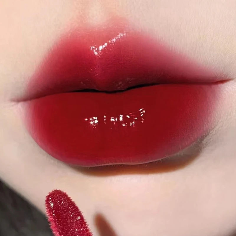 Glass-Like Lip Lacquer - Mirror Shine Hydrating Long-Lasting Lipstick