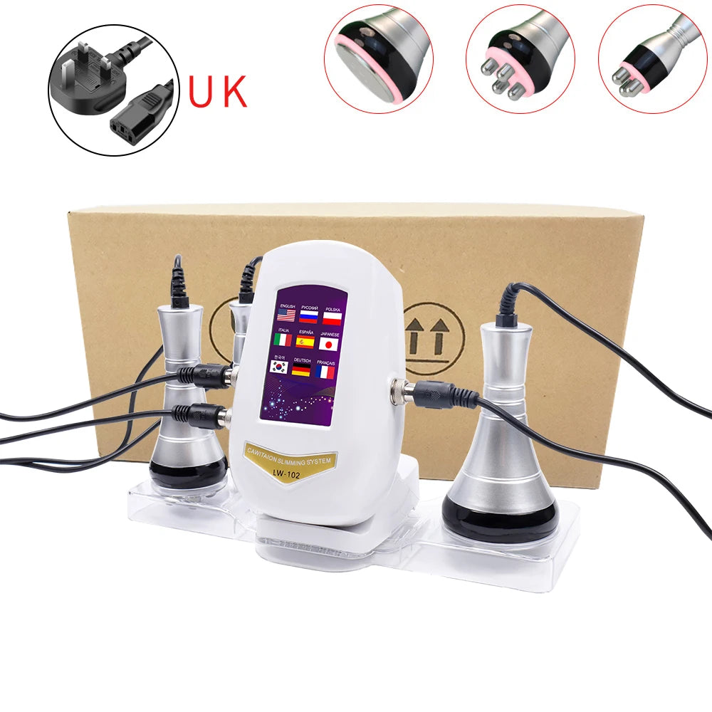 40K Ultrasonic Cavitation RF Body Shaping & Facial Skin Tightening Slimming Machine - 19