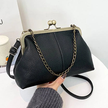 Luxury Vintage Lychee Shell Bag