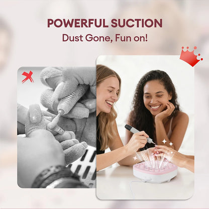 Portable Mini Nail Dust Collector USB Vacuum 3200RPM