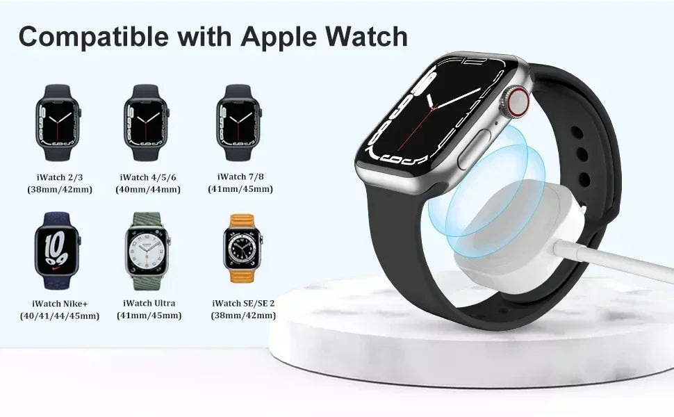 Magnetic Wireless Charger for Apple Watch Series 10/9/8/7/SE/Ultra - 8