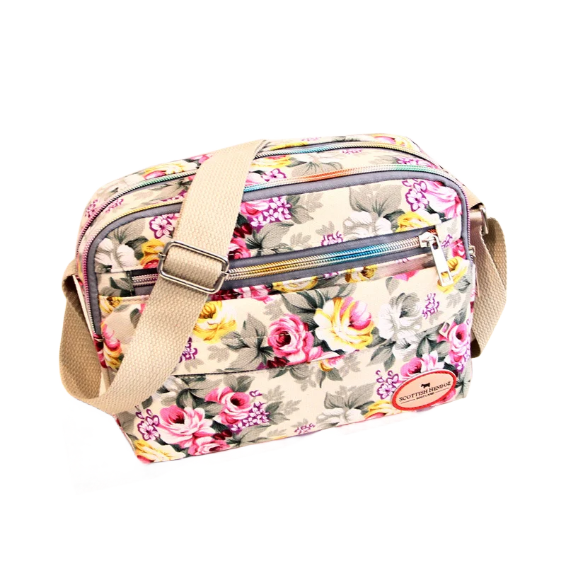 Luxury Vintage Floral Canvas Tote