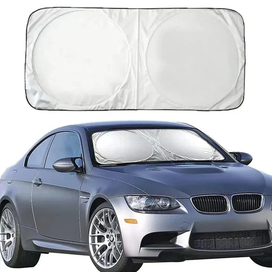 Foldable Car Windshield Sun Shade - UV Reflector Visor Cover