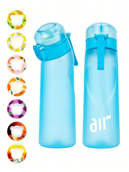 800ml Fruit Scented Water Bottle with Flavor Pod & Straw - Leak Proof