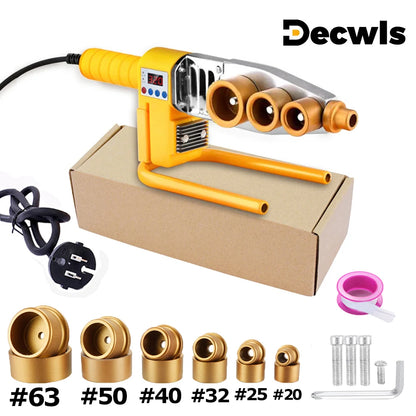 1000W/800W Plastic Pipe Welding Machine - 220V PPR PE PB Pipe Hot Melt Welder Kit